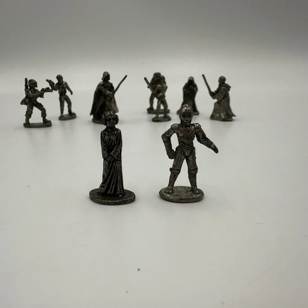 Star Wars Monopoly Classic Trilogy Edition 1997 Replacement Pewter Token Figures